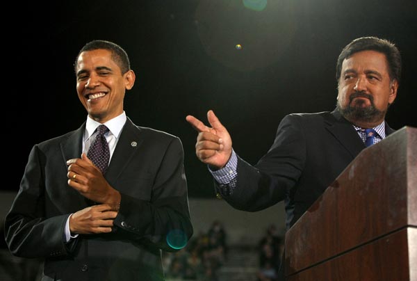 Barack Obama and Bill Richardson.